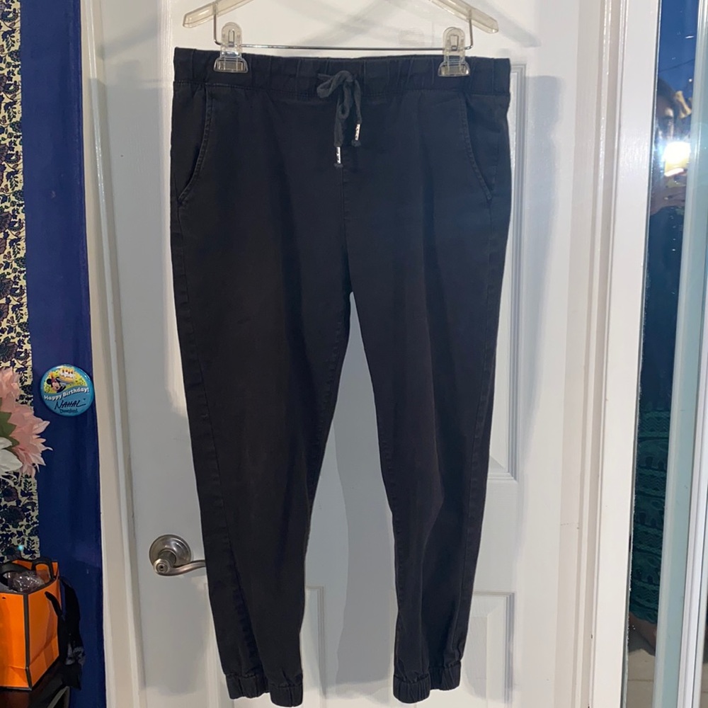 Black Chino Joggers